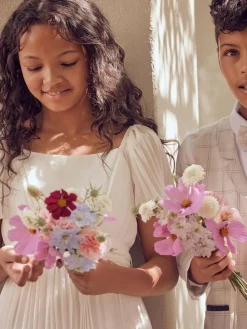 Angel & Rocket Pleated Ballerina Occasion Bow Dress^ Occasionwear|Dresses