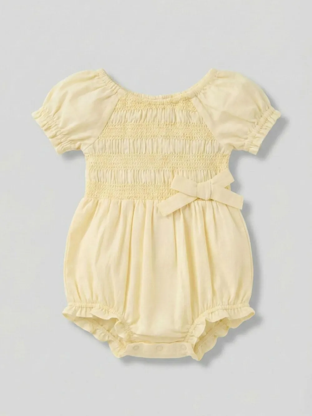 Angel & Rocket Yellow Etta Shirred Rompersuits^ Rompers & Overalls
