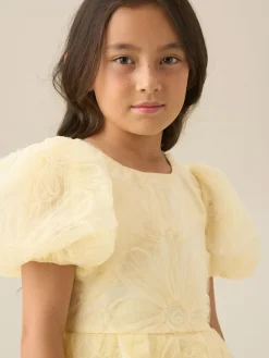 Angel & Rocket Francine Embellished Puff Sleeve Dress^ Occasionwear