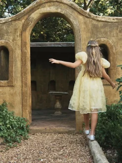 Angel & Rocket Francine Embellished Puff Sleeve Dress^ Occasionwear