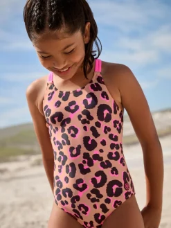 Outlet Next Animal Double Strap Swimsuit (3-16yrs)