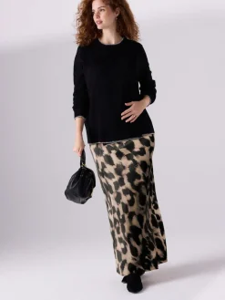 Next Animal Print Maternity Satin Maxi Skirt^Women Skirts