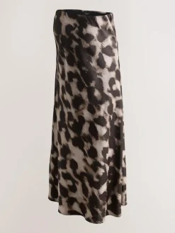 Next Animal Print Maternity Satin Maxi Skirt^Women Skirts