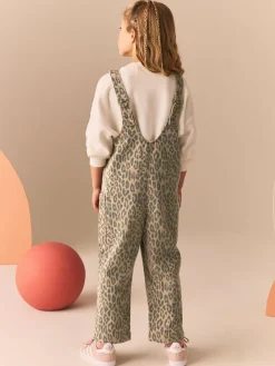 Next Slouchy Dungarees (3-16yrs) Animal