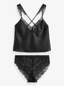 Ann Summers Admiring Satin Lace Cami Set^Women Loungewear