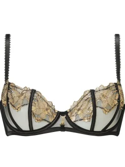 New Ann Summers Black Caged Lily Non Padded Balcony Bra