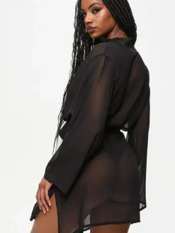 Ann Summers The Promising Chiffon Robe^Women All Night & Lounge|Bathrobes
