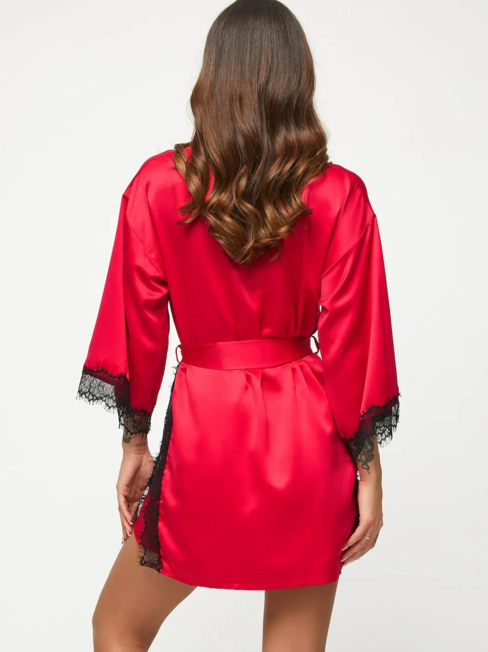 Ann Summers Satin Cherryann Robe Dressing Gown^Women Bathrobes