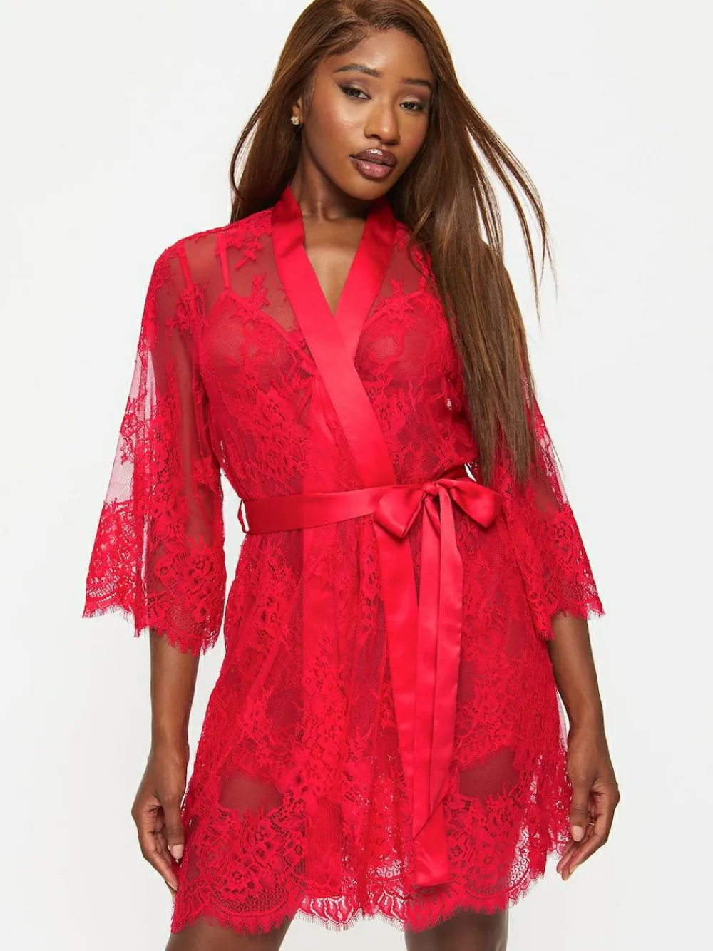 Ann Summers Availing All Over Lace Robe^Women Bathrobes
