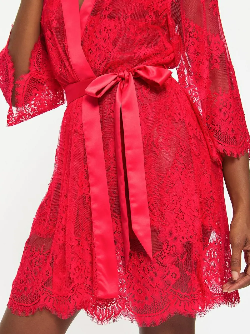 Ann Summers Availing All Over Lace Robe^Women Bathrobes