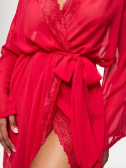 Outlet Ann Summers The Promising Chiffon Robe Red