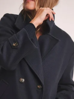 Hot JD Williams Anthology By Blue Premium Wool Blend Pea Coat