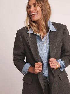 JD Williams Anthology By Grey Premium Herringbone Single Breasted Blazer