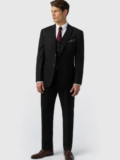 Antique Rogue Black Blake Texture Regular Jacket^ Black Suits