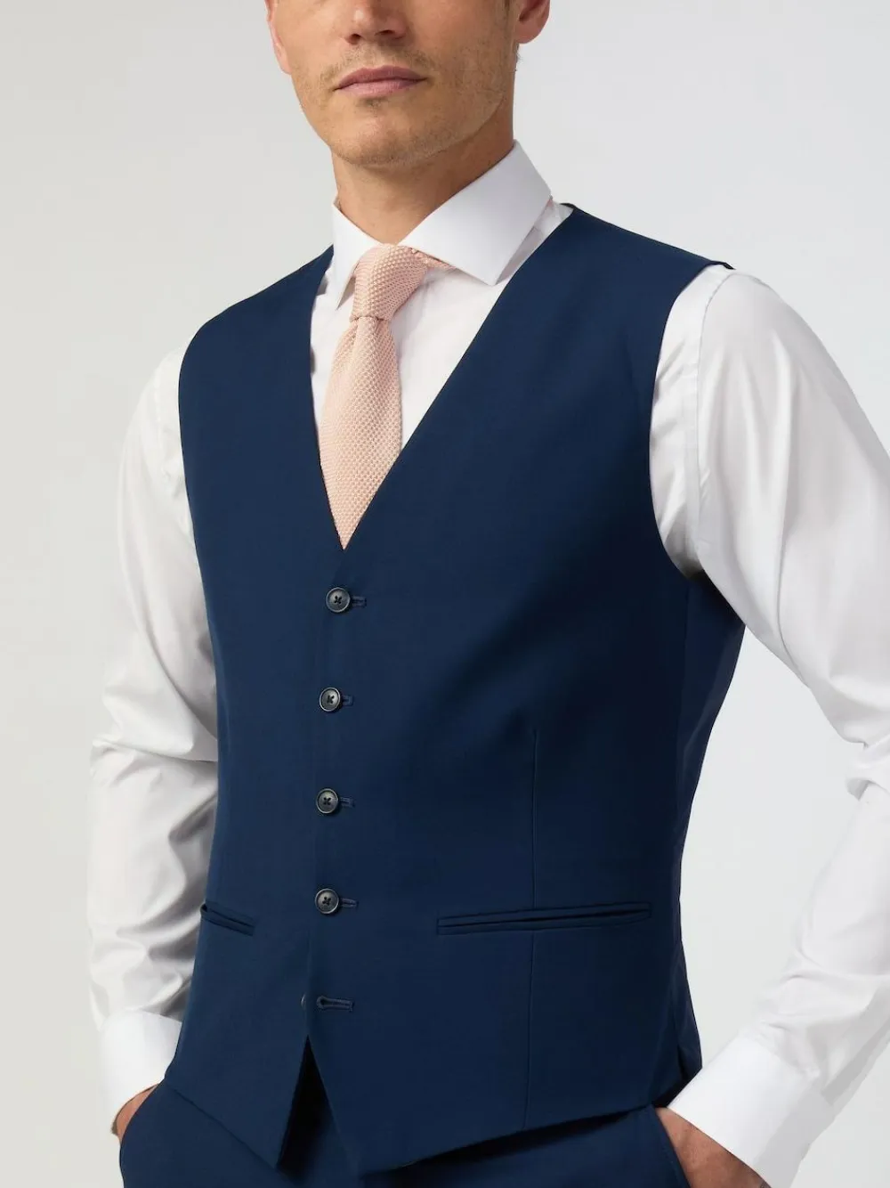 Antique Rogue Blue Curtis Sapphire Twill Vest^ Vests