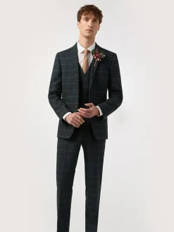 Outlet Antique Rogue Blue Dax Herringbone Check Jacket