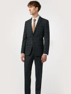Outlet Antique Rogue Blue Dax Herringbone Check Jacket