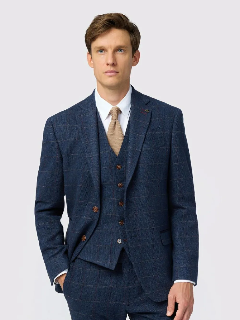 New Antique Rogue Blue Ezra Check Jacket