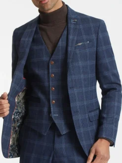 Antique Rogue Blue Hart Tweed Jacket^ Blue Suits
