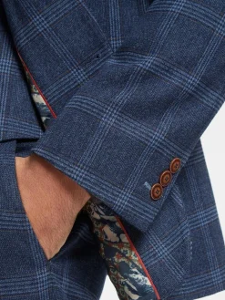 Antique Rogue Blue Hart Tweed Jacket^ Blue Suits