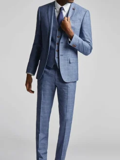 Antique Rogue Blue Hemlock Check Jacket^ Blue Suits