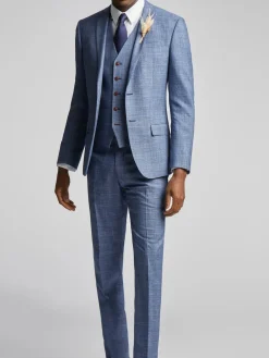 Antique Rogue Blue Hemlock Check Jacket^ Blue Suits