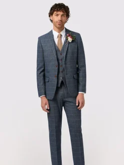 Antique Rogue Blue Lenox Check Jacket^ Blue Suits