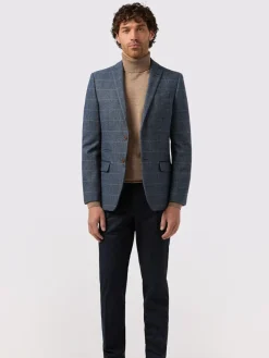 Antique Rogue Blue Lenox Check Jacket^ Blue Suits