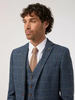 Antique Rogue Blue Lenox Check Jacket^ Blue Suits