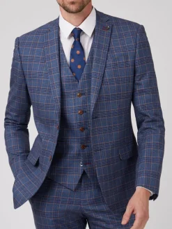 New Antique Rogue Blue Overcheck Jacket