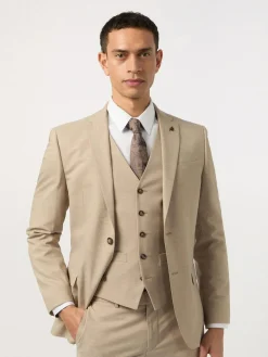 Antique Rogue Cream Slim Plain Jacket^ Suits & Tuxedos