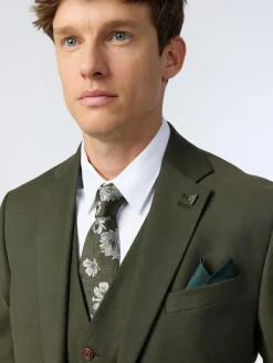 Outlet Antique Rogue Green Large Floral Tie