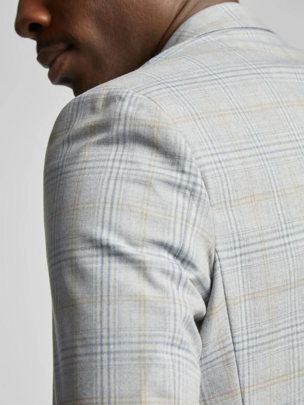 Antique Rogue Grey Agate Taupe Check Jacket^ Grey Suits