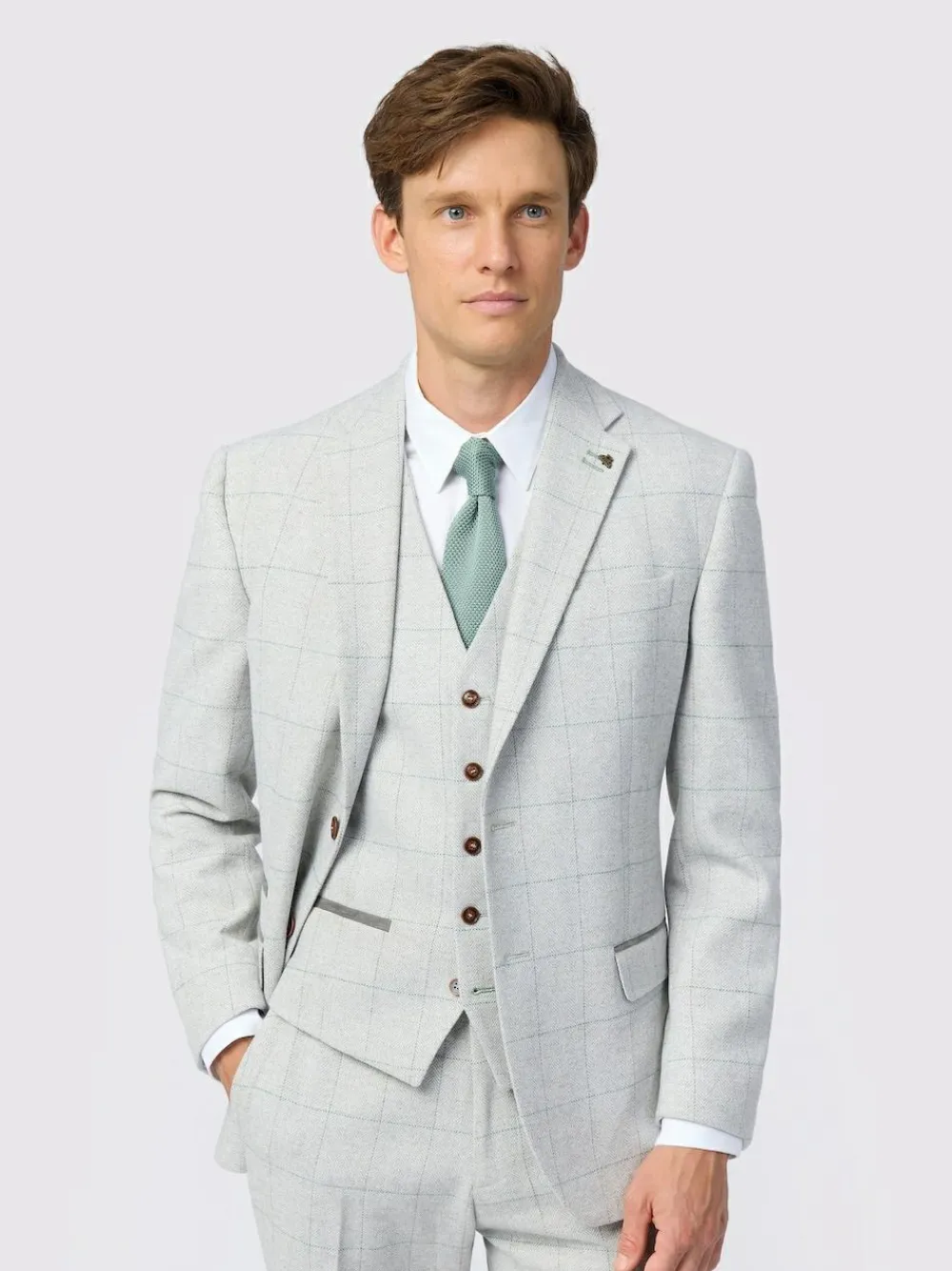 Hot Antique Rogue Grey Alva Check Tweed Jacket