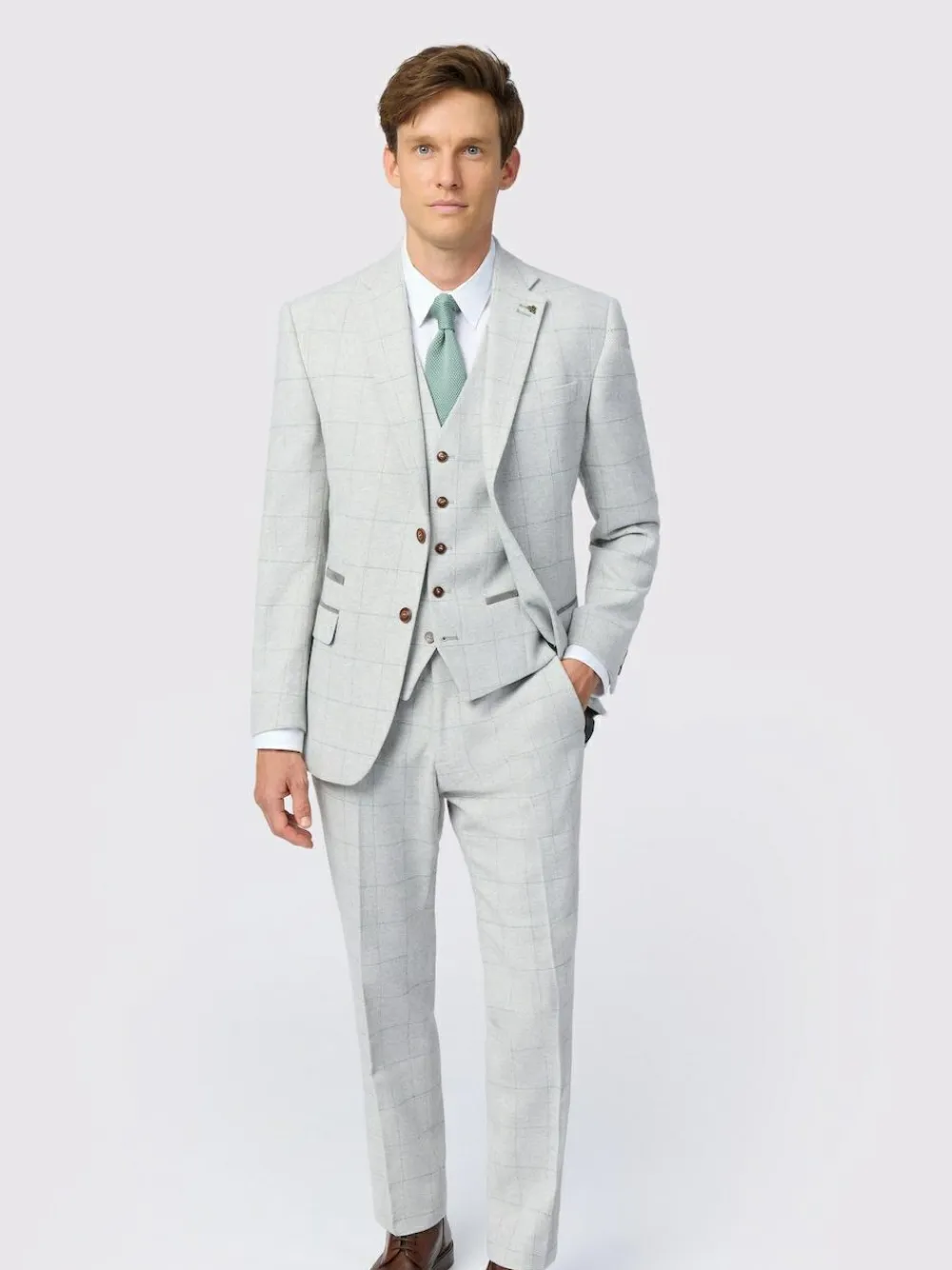 Hot Antique Rogue Grey Alva Check Tweed Jacket