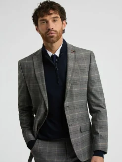 Antique Rogue Grey Bailey Check Jacket^ Suits & Tuxedos|Grey Suits