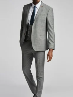 Antique Rogue Grey Blake Texture Jacket^ Grey Suits