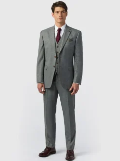 Antique Rogue Grey Blake Texture Regular Jacket^ Grey Suits|Suits & Tuxedos