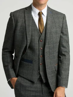 Outlet Antique Rogue Grey Emerson Herringbone Jacket