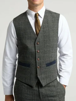 Clearance Antique Rogue Grey Emerson Grey Waistcoat
