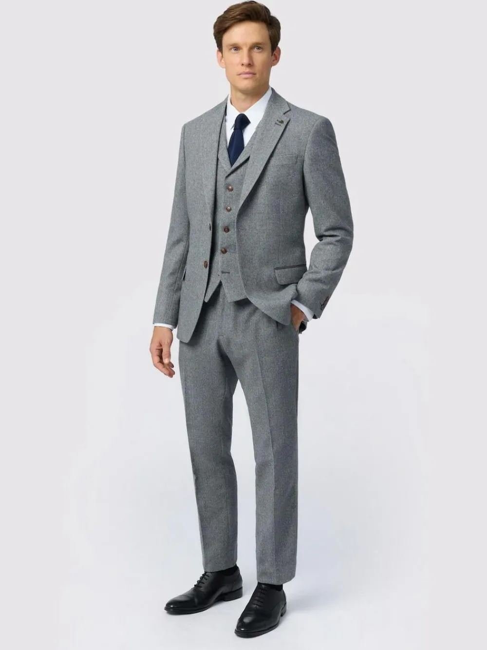 Antique Rogue Grey Herringbone Tweed Jacket^ Suits & Tuxedos|Grey Suits