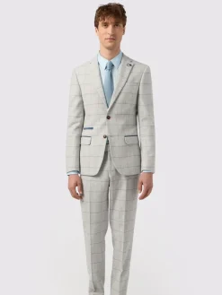 Clearance Antique Rogue Grey Powell Checks Tweed Jacket