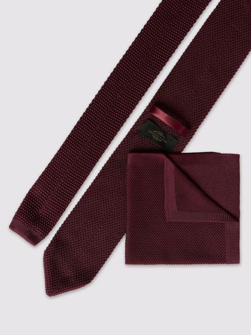 Outlet Antique Rogue Red Knitted Tie - 6.5Cm