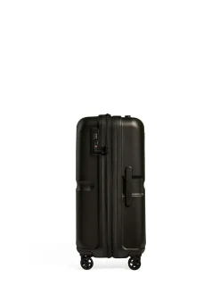 New Antler Medium in Single Stripe Luggage Bag Black