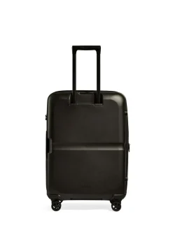 New Antler Medium in Single Stripe Luggage Bag Black