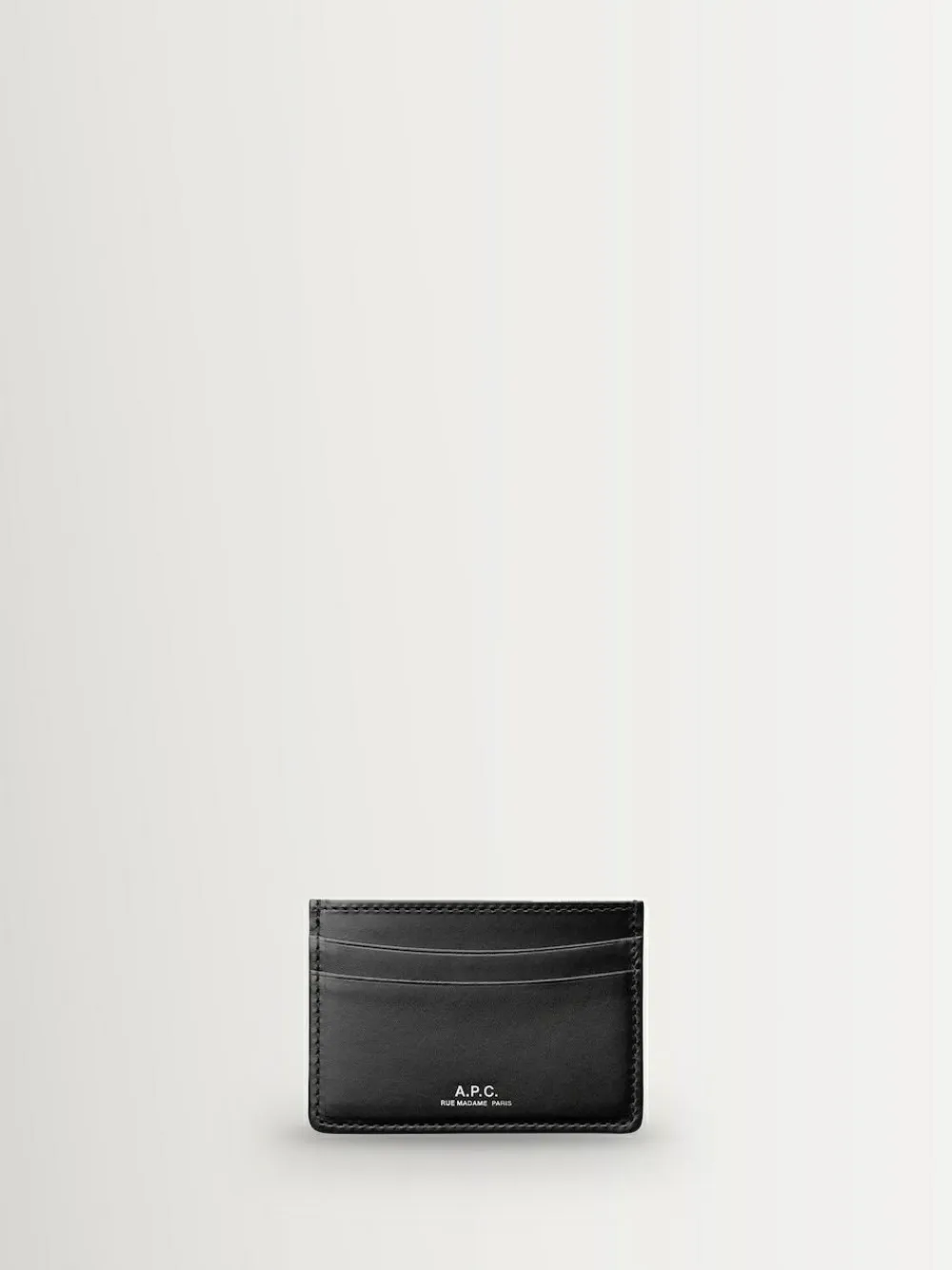 A.P.C. Black Porte Cartes Andre Card Holder^ Wallets