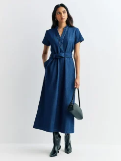 Online A.P.C. Blue Annelie Dress