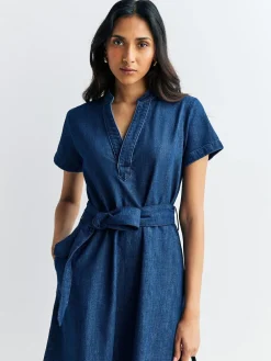 Online A.P.C. Blue Annelie Dress