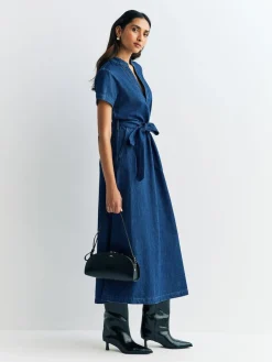Online A.P.C. Blue Annelie Dress