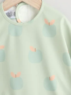 Next Apple Weaning And Feeding Sleeved Bib^ Unisex|Bibs